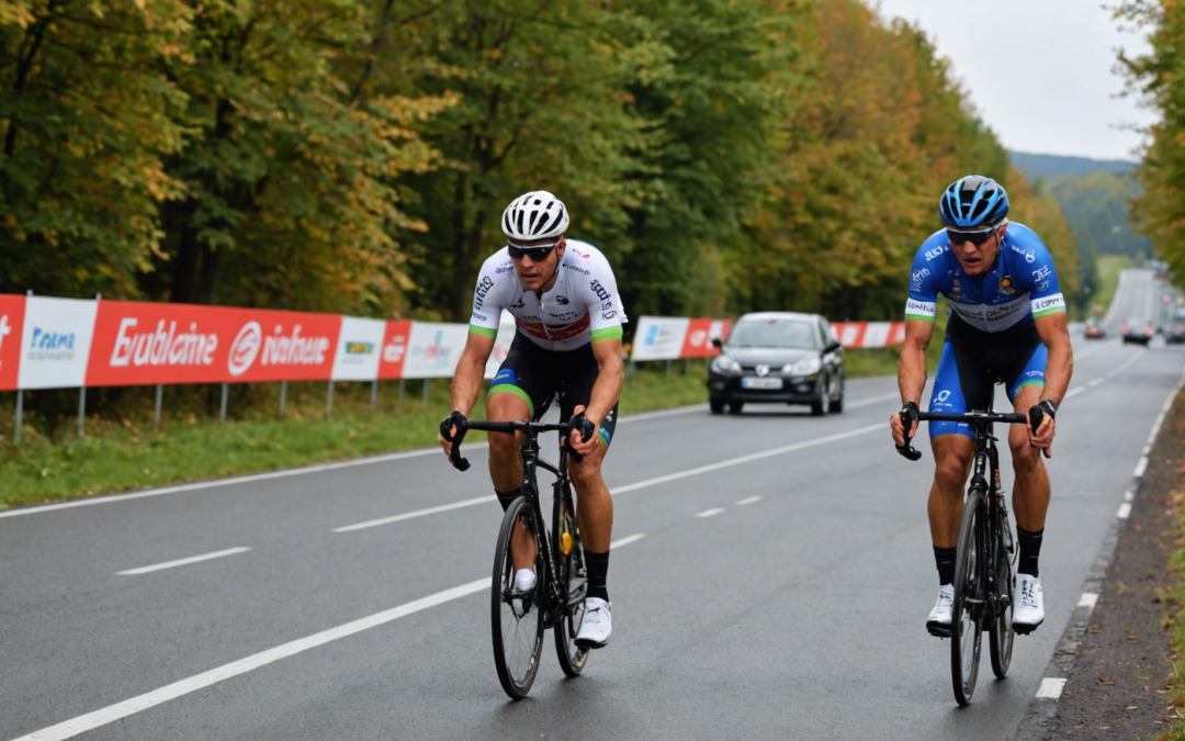 Les coureurs commentent la quatrième étape du Circuit des Ardennes